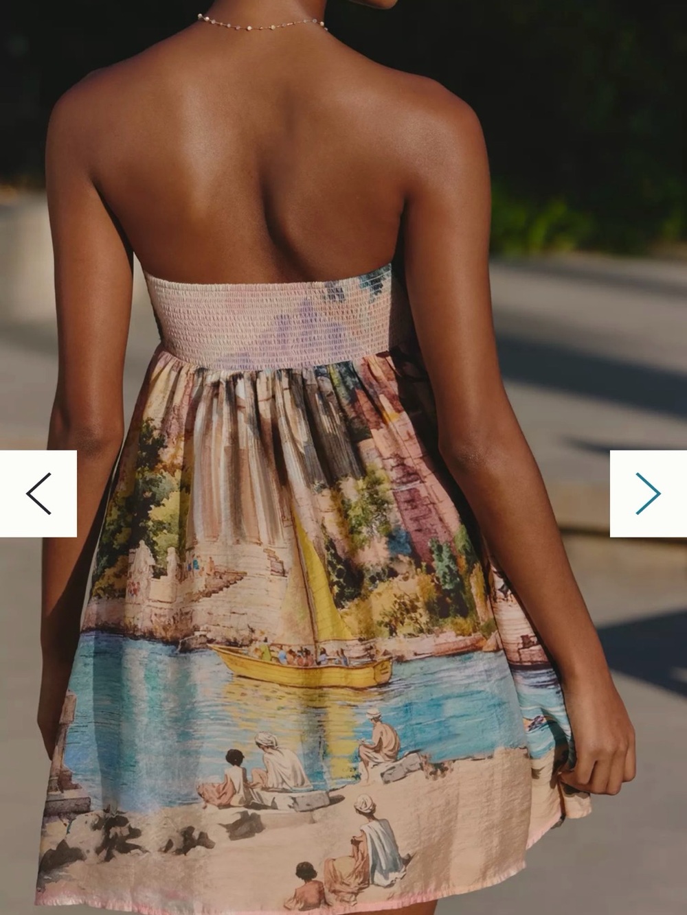 Anthropologie Celandine strapless bow front mini dress - Picture 2 of 5